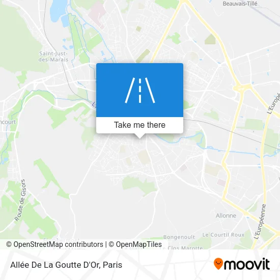 Allée De La Goutte D'Or map