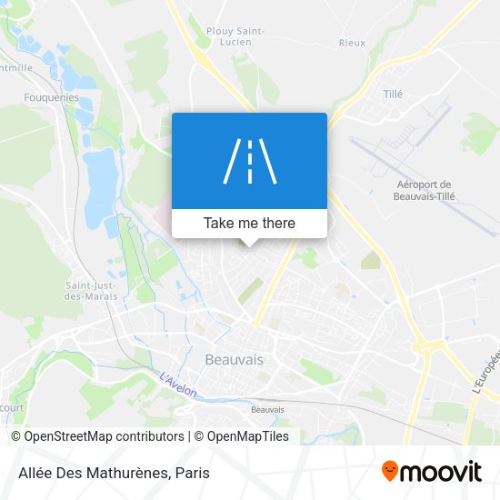 Allée Des Mathurènes map