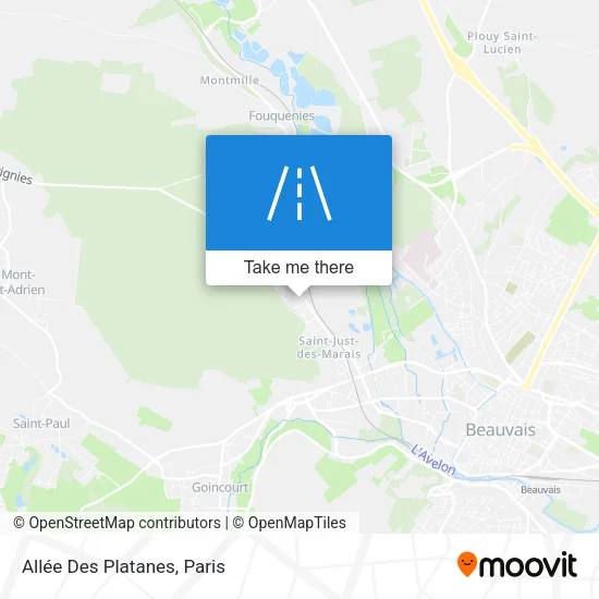 Allée Des Platanes map