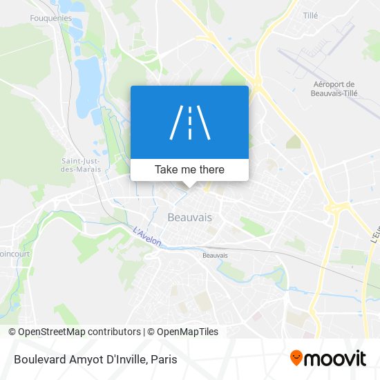 Mapa Boulevard Amyot D'Inville