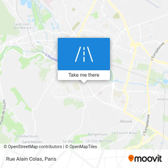 Mapa Rue Alain Colas