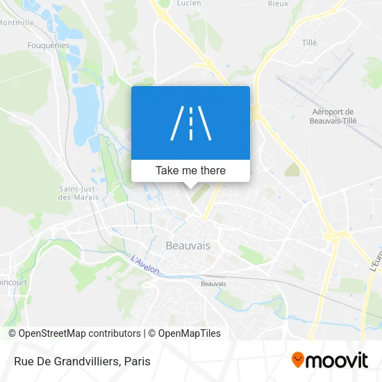 Rue De Grandvilliers map