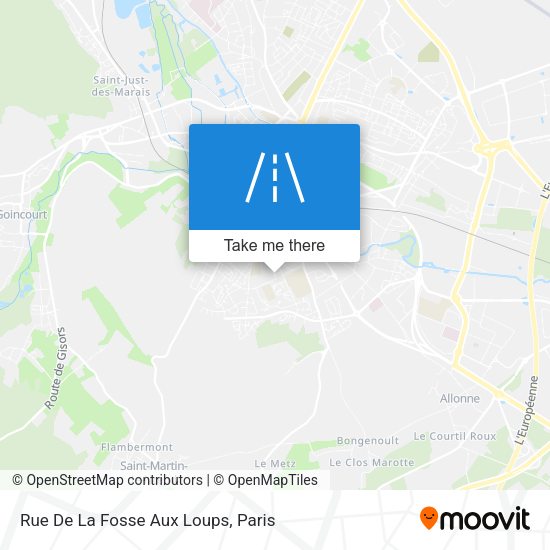 Rue De La Fosse Aux Loups map