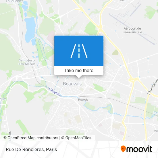 Rue De Roncières map