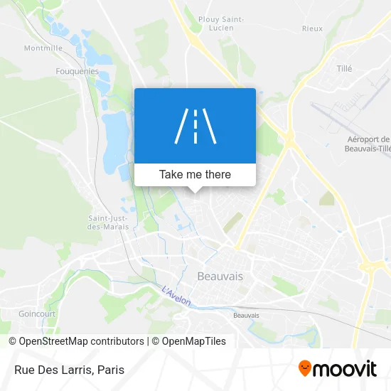 Rue Des Larris map