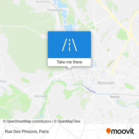 Rue Des Pinsons map