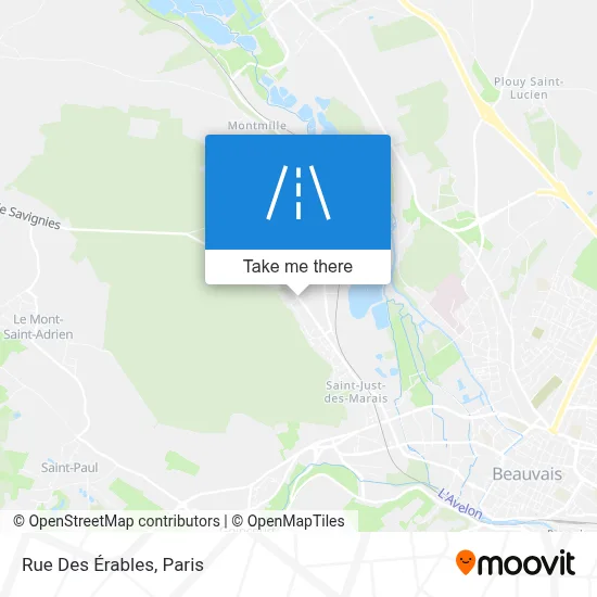 Rue Des Érables map