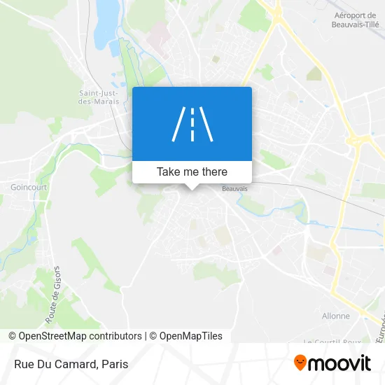 Rue Du Camard map