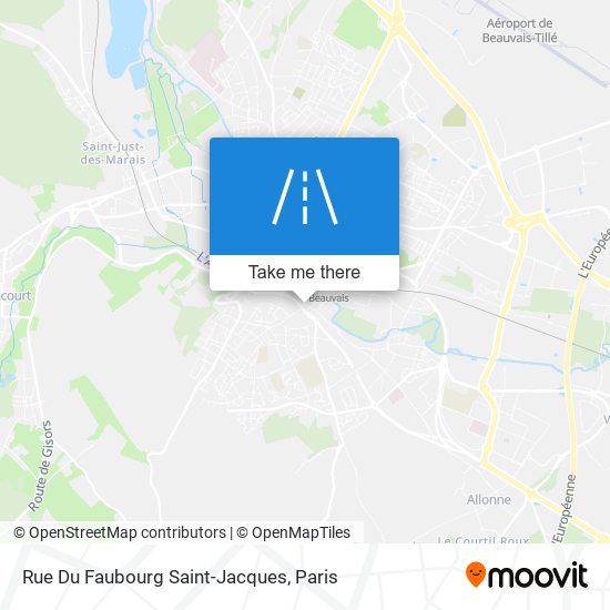 Mapa Rue Du Faubourg Saint-Jacques