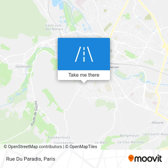 Rue Du Paradis map