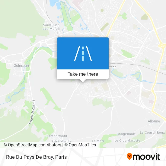 Rue Du Pays De Bray map