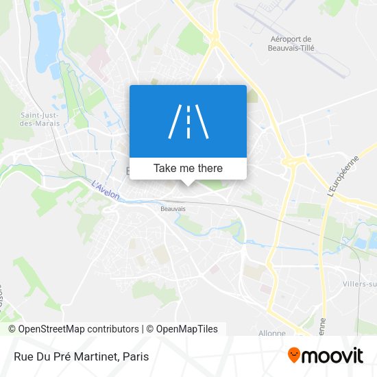 Rue Du Pré Martinet map