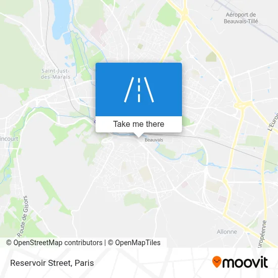 Rue Du Réservoir map