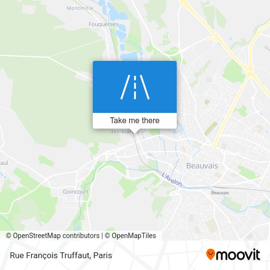 Rue François Truffaut map