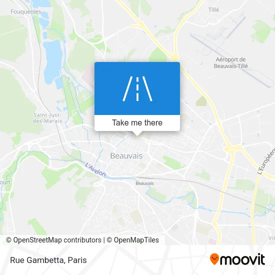 Rue Gambetta map
