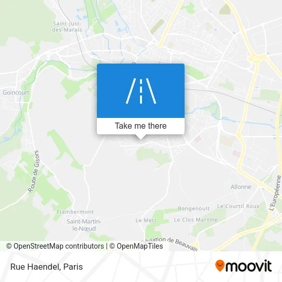 Mapa Rue Haendel