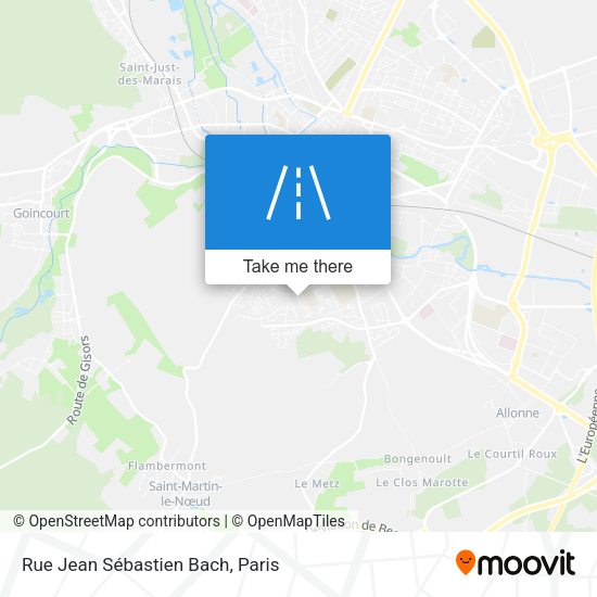 Rue Jean Sébastien Bach map