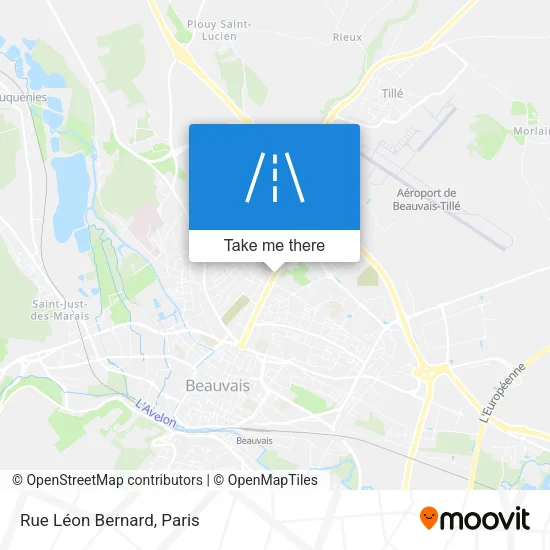 Rue Léon Bernard map