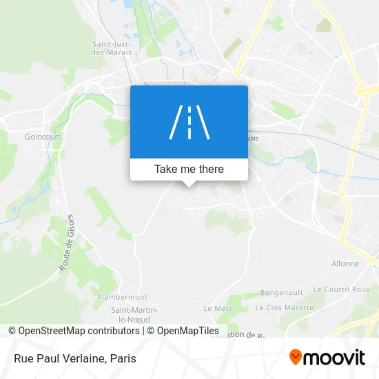 Rue Paul Verlaine map