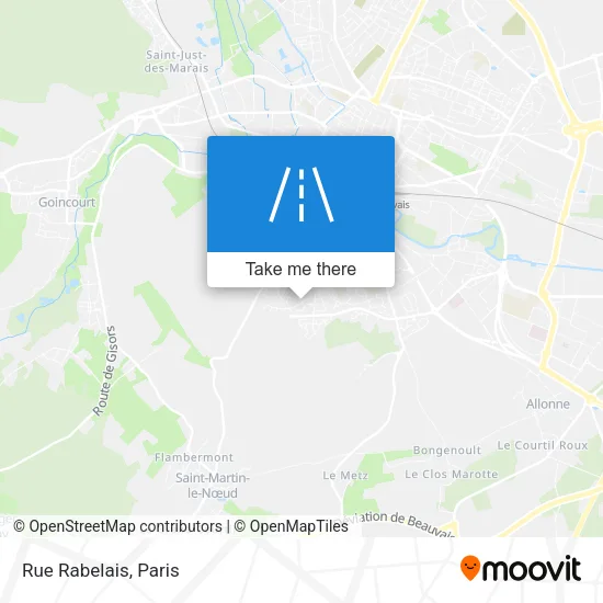 Rue Rabelais map