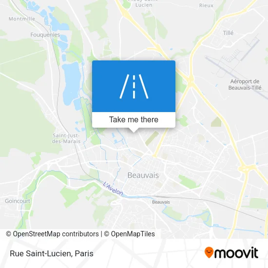 Rue Saint-Lucien map