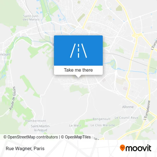 Rue Wagner map