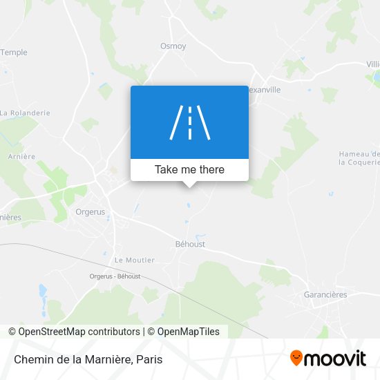 Chemin de la Marnière map