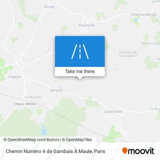 Chemin Numéro 4 De Gambais À Maule map