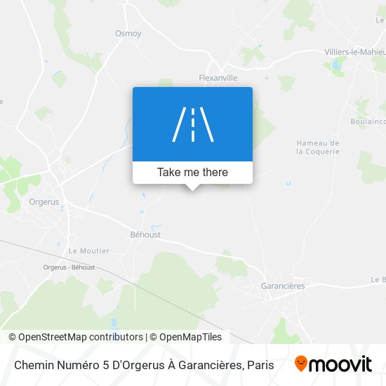 Chemin Numéro 5 D'Orgerus À Garancières map