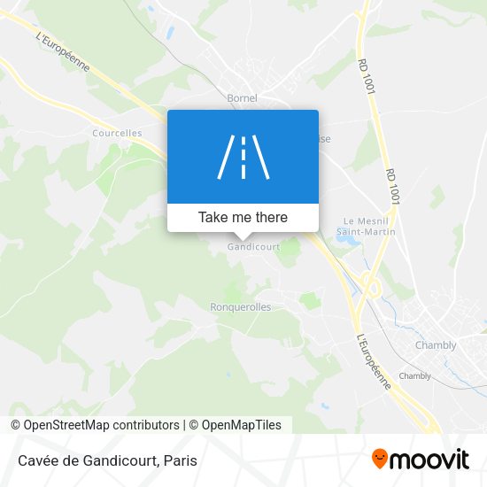 Cavée De Gandicourt map