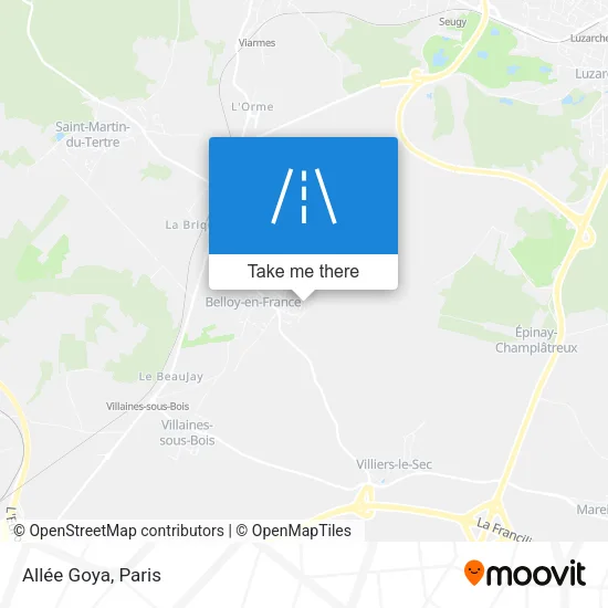 Allée Goya map