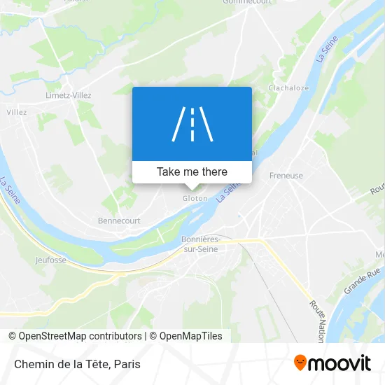 Chemin de la Tête map