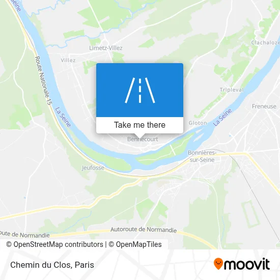 Chemin du Clos map
