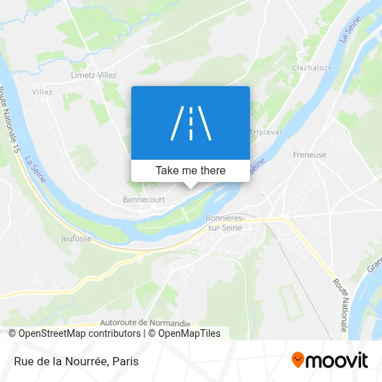 Rue de la Nourrée map