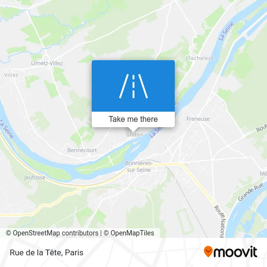 Rue de la Tête map