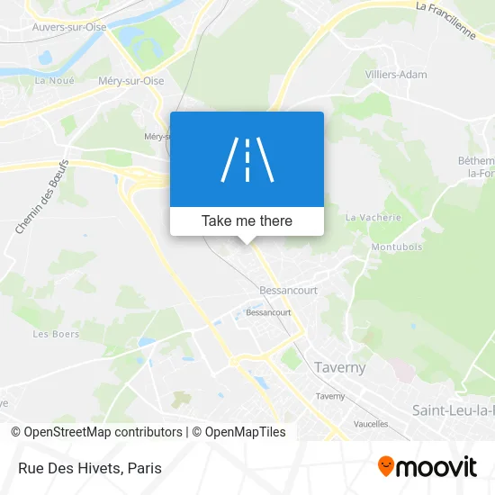 Rue Des Hivets map