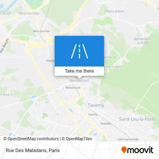 Rue Des Maladans map