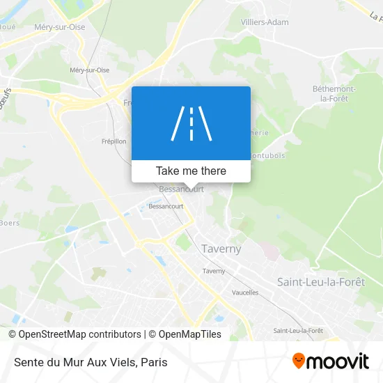 Sente du Mur Aux Viels map