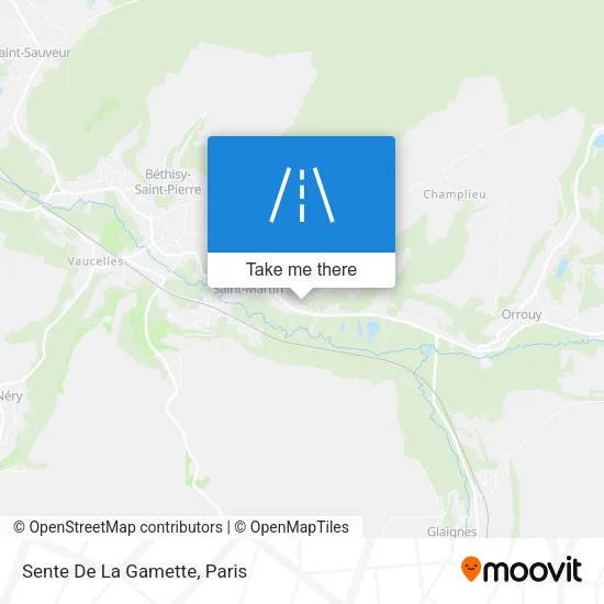 Sente De La Gamette map