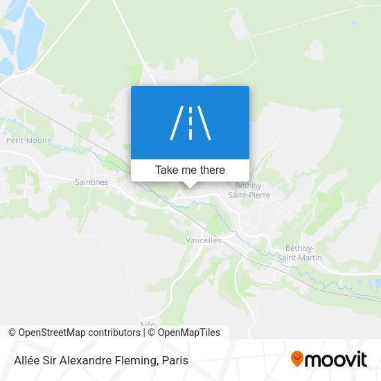 Allée Sir Alexandre Fleming map