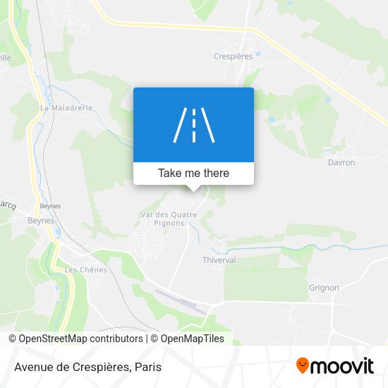 Avenue de Crespières map
