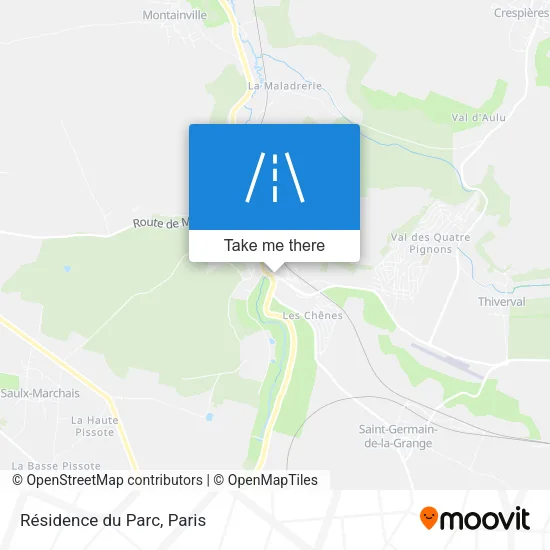 Résidence du Parc map
