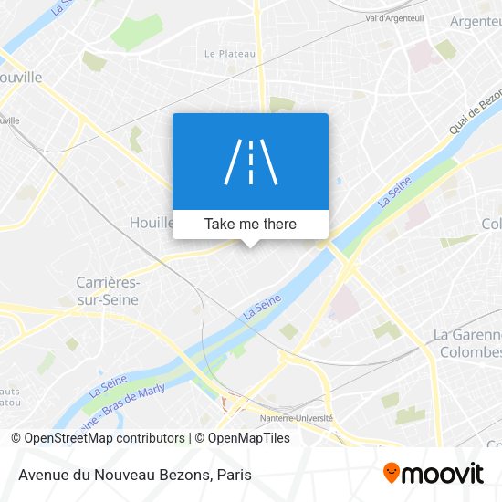 Avenue du Nouveau Bezons map