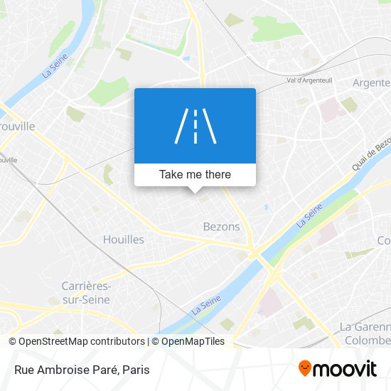 Mapa Rue Ambroise Paré