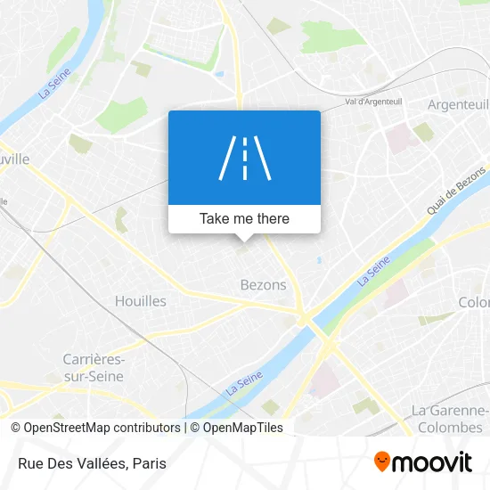 Rue Des Vallées map