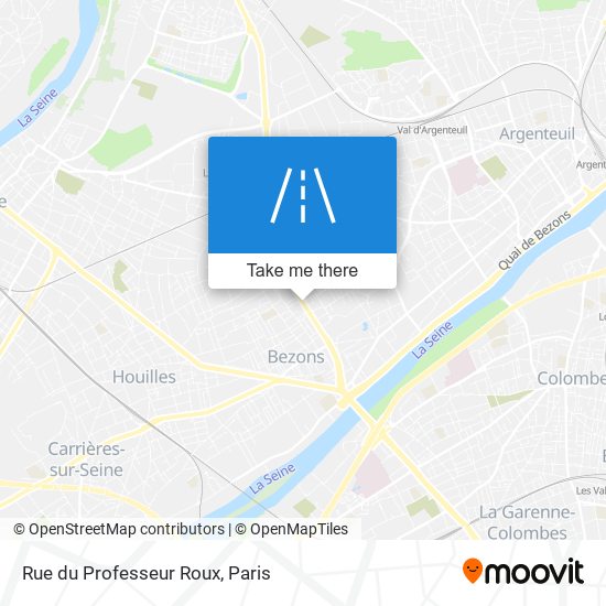 Mapa Rue du Professeur Roux