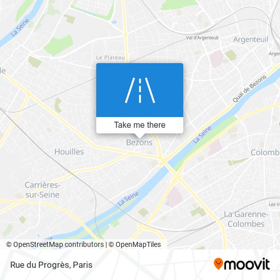 Mapa Rue du Progrès