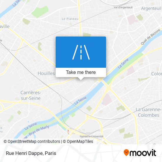 Mapa Rue Henri Dappe
