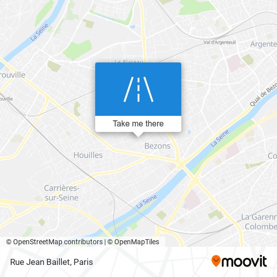Rue Jean Baillet map