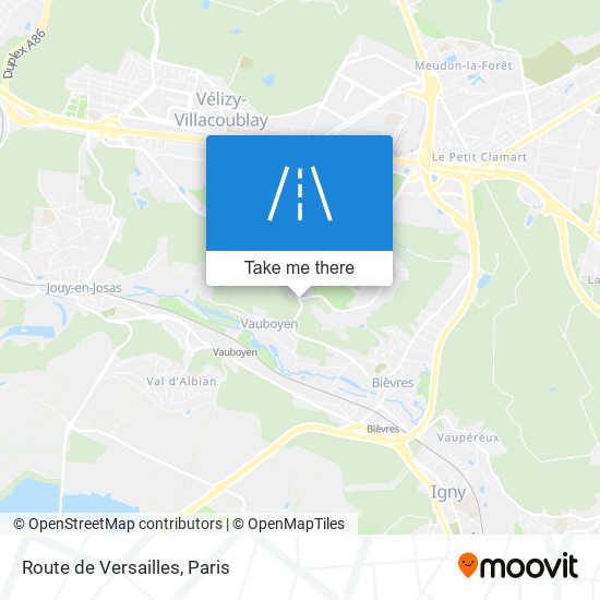 Mapa Route de Versailles